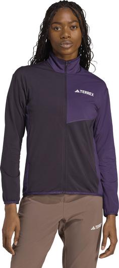 Rückansicht von adidas MULTI Laufjacke Damen aurbla-aurplu