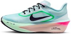 Rückansicht von Nike ZOOM FLY 6 Laufschuhe Damen glacier ice-black-hyper pink-green shock