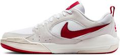 Rückansicht von Nike CMFT ERA Basketballschuhe Herren white-varsity red-sail-black