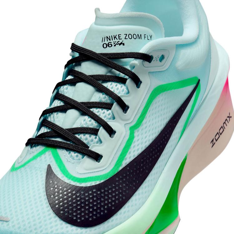 Nike Nike ZOOM FLY 6 Laufschuhe Damen - glacier ice-black-hyper pink-green shock - 4 | SportScheck
