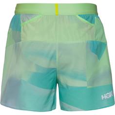 Rückansicht von HOKA GLIDE Laufshorts Herren tart apple mist