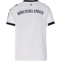 Rückansicht von PUMA Borussia Mönchengladbach 25-26- Heim Fußballtrikot Kinder warm white-puma black