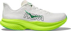 HOKA Mach 6 Laufschuhe Herren white neon lime