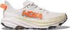HOKA Speedgoat 6 Laufschuhe Damen - white - neon tangerine
