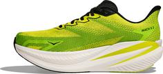Rückansicht von HOKA Mach X 3 Laufschuhe Herren neon hoka citrus neon lime