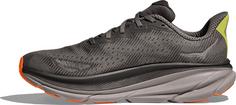 Rückansicht von HOKA GTX Clifton 9 GTX Laufschuhe Herren asphalt grey gravel