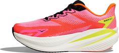 Rückansicht von HOKA Mach X 3 Laufschuhe Damen neon rose neon tangerine