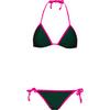 BEST COMPANY Bikini Set Damen - green-deep pink