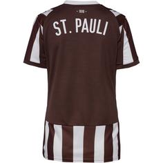 Rückansicht von PUMA FC St. Pauli 25-26 Heim Fußballtrikot Damen espresso brown-puma white