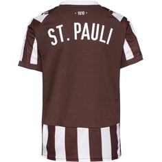 Rückansicht von PUMA FC St. Pauli 25-26 Heim Fußballtrikot Kinder espresso brown-puma white