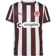 PUMA FC St. Pauli 25-26 Heim Fußballtrikot Kinder espresso brown-puma white