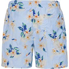 Rückansicht von Tommy Hilfiger ESSENTIALS Badeshorts Herren tropical floral sweet blue