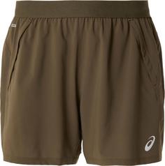ASICS ROAD 5IN Funktionsshorts Herren brown stone