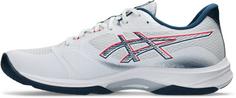 Rückansicht von ASICS NETBURNER BALLISTIC FF 4 Hallenschuhe Herren white-mako blue