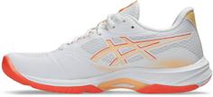 Rückansicht von ASICS NETBURNER BALLISTIC FF 4 Hallenschuhe Damen white-vivid coral