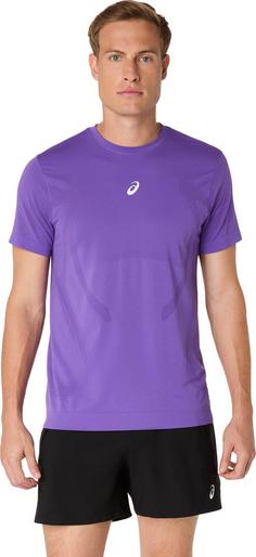 Rückansicht von ASICS ROAD SEAMLESS Funktionsshirt Herren edo purple