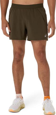 Rückansicht von ASICS ROAD 5IN Funktionsshorts Herren brown stone