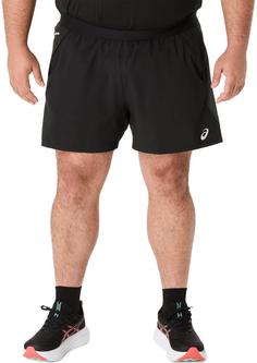 Rückansicht von ASICS ROAD 5IN Funktionsshorts Herren performance black-graphite grey