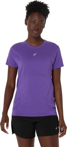 Rückansicht von ASICS ROAD SEAMLESS Funktionsshirt Damen edo purple