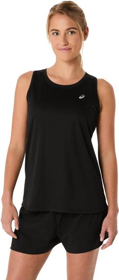 Rückansicht von ASICS CORE Funktionstank Damen performance black