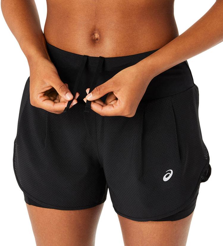 ASICS ASICS ROAD 2-N-1 3.5IN Funktionsshorts Damen - performance black-performance black - 7 | SportScheck