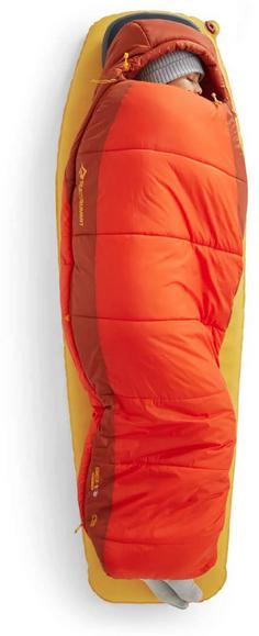 Rückansicht von Sea to Summit Hamelin Women's Synthetic -1C Kunstfaserschlafsack Damen spicy orange