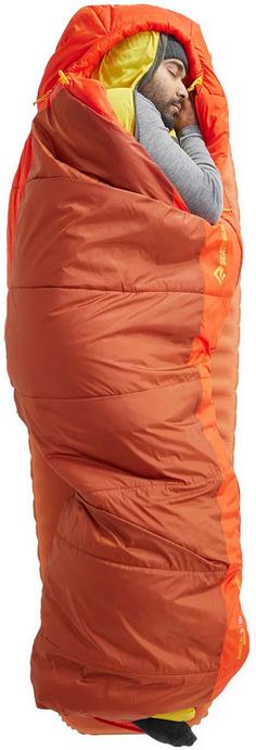Rückansicht von Sea to Summit Hamelin Synthetic -1C Kunstfaserschlafsack picante red