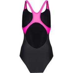 Rückansicht von Arena Graphic Pro Schwimmanzug Damen black-shocking pink