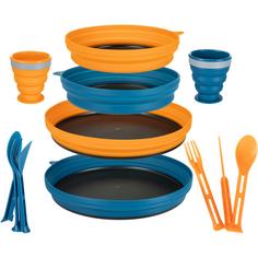 McKinley Kochgeschirr Eating set SIL I 2P Geschirrset blue dark-orange