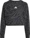 adidas FUTURE ICONS CROPPED Sweatshirt M&auml;dchen - black-carbon-white