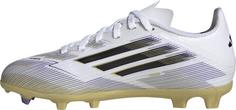 Rückansicht von adidas F50 LEAGUE FG/MG J Fußballschuhe Kinder ftwwht-cblack-goldmt