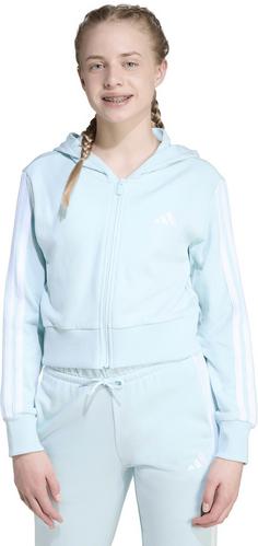 Rückansicht von adidas ESSENTIALS Sweatjacke Kinder halo mint-white