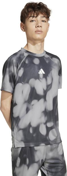Rückansicht von adidas Funktionsshirt Kinder carbon-black