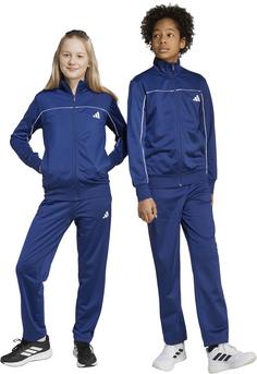 Rückansicht von adidas Tricot Colour Pop Trainingsanzug Kinder dark blue-white