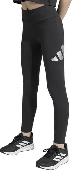 Rückansicht von adidas Everyday Glam Leggings Kinder black-silver metallic