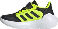 Rückansicht von adidas Tensaur 3.0 EL Fitnessschuhe Kinder core black-core black-lucid lemon
