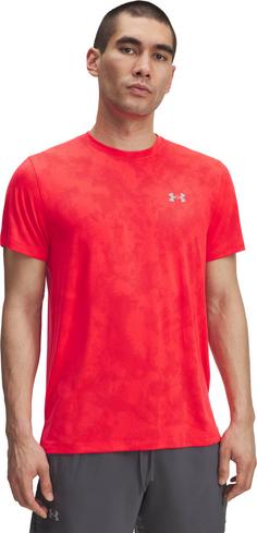 Rückansicht von Under Armour Launch Camo Funktionsshirt Herren red