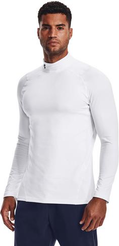 Rückansicht von Under Armour Armour Fitted Mock Funktionsshirt Herren white