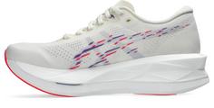Rückansicht von ASICS SONICBLAST Laufschuhe Damen cream-blue fade
