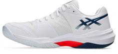 Rückansicht von ASICS SKY FF 3 Hallenschuhe Herren white-mako blue