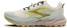 Rückansicht von Brooks Cascadia 19 Trailrunning Schuhe Damen coconut-misty blue-ebony