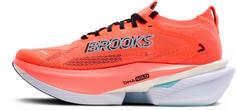 Rückansicht von Brooks Hyperion Max 3 Laufschuhe Herren fiery coral-black-atomizer