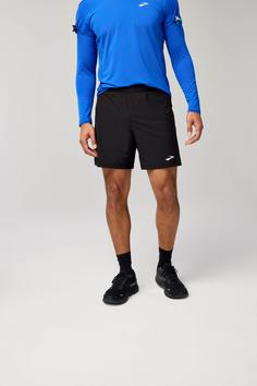 Rückansicht von Brooks Journey Funktionsshorts Herren black