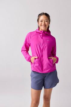 Rückansicht von Brooks Canopy Laufjacke Damen magenta