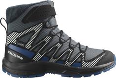Salomon XA PRO V8 WINTER Wanderschuhe Kinder turbulence-black-dark blue
