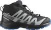 Salomon XA PRO V8 MID WP Wanderschuhe Kinder - black-monument-french blue