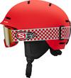 Salomon PLAYER COMBO Helm Kinder - cherry tomato
