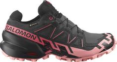 Salomon GTX SPEEDCROSS 6 GTX Trailrunning Schuhe Damen nine iron-black-flamingo pink