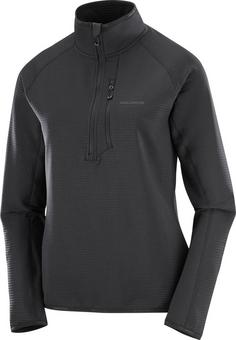 Salomon ESSENTIAL LIGHTWARM Skishirt Damen deep black