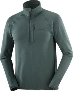 Salomon ESSENTIAL LIGHTWARM Skishirt Herren green gables